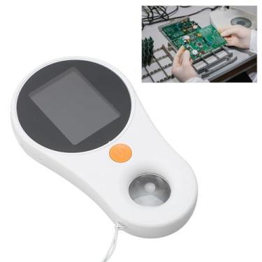 Imagem de Foco Fixo de Microscópio Digital Macro, Lupa Portátil Portátil Com Ampliação de 500X, Lente de 2 MP, Tela Colorida de 2,0 Polegadas, Luzes de 8 LEDs, Microscópio Portátil Com