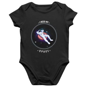 Imagem de Body Bebê Algodão I need my space - Foca na Moda, Preto, G