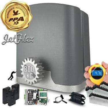 Imagem de Kit 1 Motor Ppa Dz Rio Jetflexflex 4m Crem 3 Control PortÃO 800kg (127