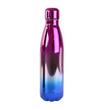 Imagem de Garrafa isotérmica em inox squeeze 500ml holográfica degrade - Show Ho