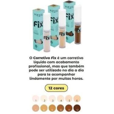 Imagem de Corretivo liquido fix cor 04 vizzela 7g