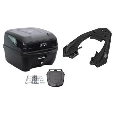 Imagem de KIT BAÚ 33L M.LOCK TRAFFIC III GIVI + BAGAGEIRO SCAM Fiber Force Cb 250 Twister 2016 A 2021