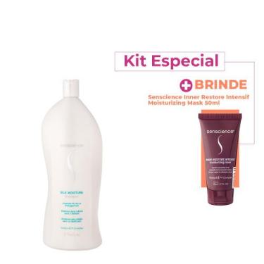 Imagem de Kit Senscience Silk Moisture Shampoo Litro e Inner Restore Intensif (2