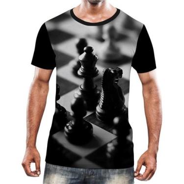 Imagem de Camisa Camiseta Jogo Tabuleiro Xadrez Rei Torre Rainha HD 7 - Enjoy Sh