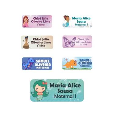 Imagem de 129 Etiquetas Escolares Vinil Escolha seu Personagem - Tectoner
