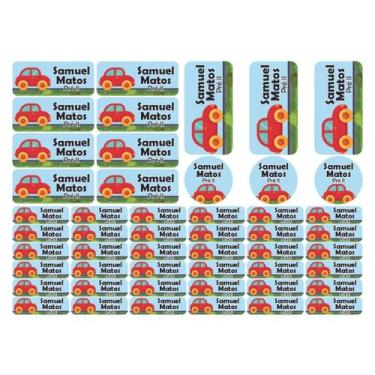 Imagem de 50 Etiquetas Escolares Personalizado Vinil Carros - Tectoner, Carros 4