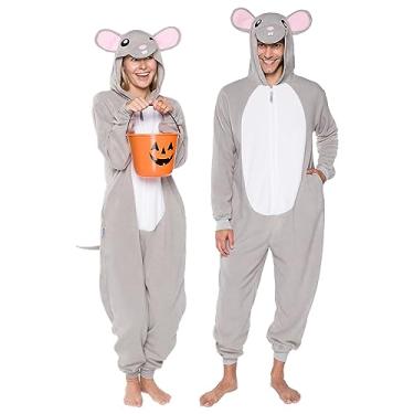 Imagem de Macacão adulto slim fit – Fantasia de animal de Halloween – Fantasia de pelúcia para cosplay de frutas e mulheres da Funziez!, Mouse, P