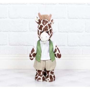 Imagem de PELUCIA SAFARI GIRAFA 20 CM PARA DECORÇÃO (verde liso com caqui)