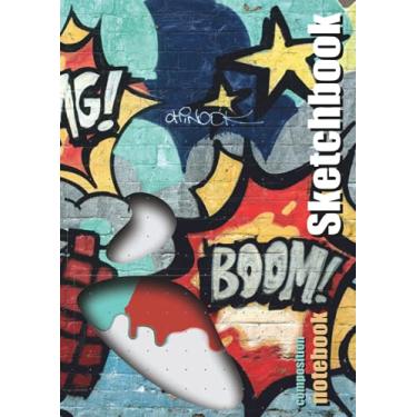 Imagem de Art Notebook & Sketchbook: Composition Notebook and Sketchbook for Students and High School and Elementary Students. Subject Notebook to Drawing and Writing Notes also for Teachers (School Essentials)