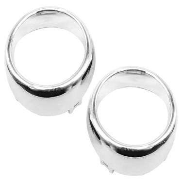 Imagem de Saihisday 2 peças 62257-1MS2A Anel de moldura da lâmpada de neblina dianteira, substituição para Infiniti G37 M56 M37 G25 Q70 2010-2014, substitui 622571MS2A 62256-1MS2A 622561MS2A