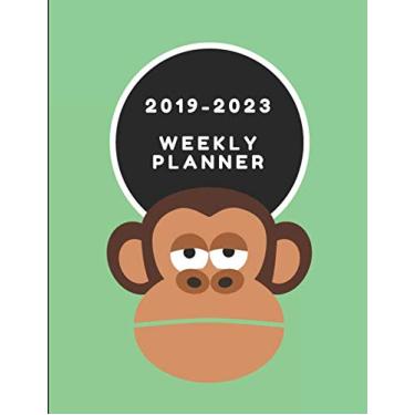 Imagem de 2019-2023 Weekly Planner: Chimpanzee Themed 5 Year Diary