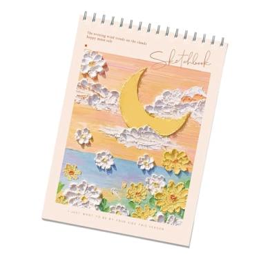 Imagem de oshhni Caderno de esboços de 45 folhas, esboços portáteis, arte de rabiscos, aprendizagem, papel de esboço, caderno para pintores, esboços de, Style C