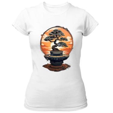 Imagem de Camiseta Baby Look Bonsai magico Japao sunset - Alearts, GG