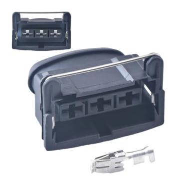 Imagem de 3 pinos 6.3mm série fêmea auto cablagem cabo plugue conector elétrico soquete DJ70323-6.3-21radiador ventilador eletrônico plugue