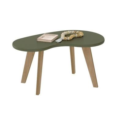 Imagem de Mesa de Centro Ôganica Lina Menta e Marrom - Modern