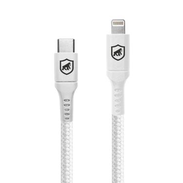 Imagem de Cabo Survivor para Lightning/Tipo C - 1,5m - Branco -Gshield