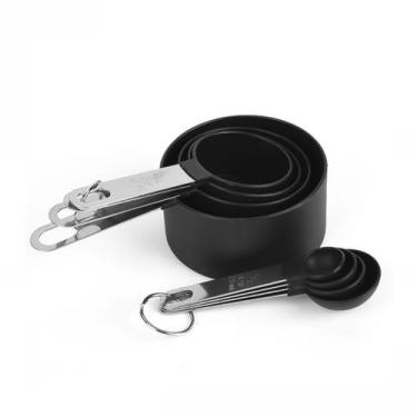 Imagem de Conjunto Jogo Medidor Colher Xícara Culinário 8 Peças Kit Medidor de C