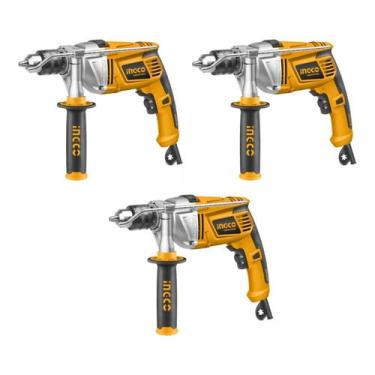 Imagem de Kit 3 Furadeira De Impacto 12 Polegadas 850W 220-240V Ingco - 001796