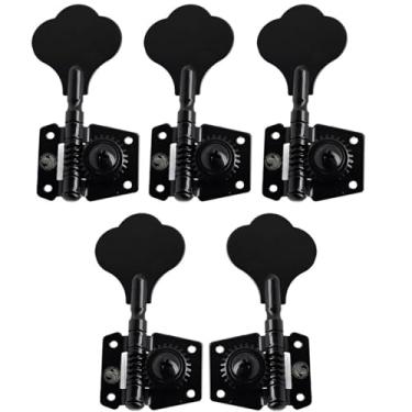 Imagem de Jogo Tarraxas Vintage Jazz Bass Pretas Thida Para Contra Baixo 5 Cordas 4x1