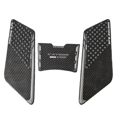 Imagem de Protetor de almofada de tanque de gás adesivo de cobertura lateral para guarnições de moldura de carenagem decalque compatível com Suzuki DL1050 DE Adventure Vstrom 1050 2023 2024 2025 (cinza)