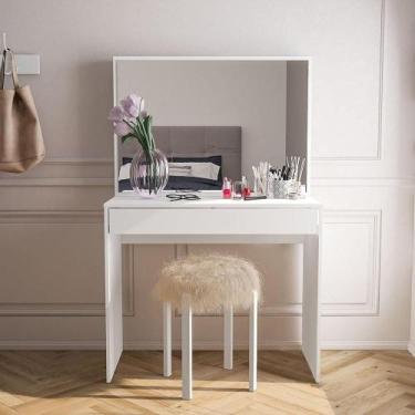 Imagem de Penteadeira 1 Gaveta com Divisória Virgínia Branco - Politorno