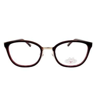 Imagem de Armação Lilica Ripilica Bordô E Dourado Vlr116A