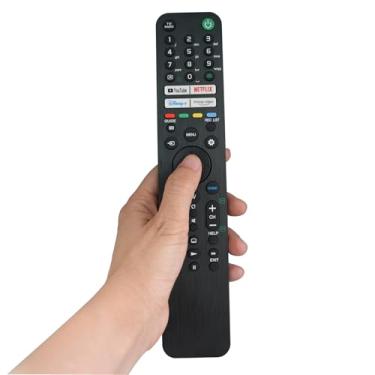 Imagem de Comandante de controle remoto de substituição RMF-TX621E compatível com Sony 4 8K HD TV X90J X91J X92 X94J X95J Z9J Z9J 100994911 Substitui RMF-TX621U