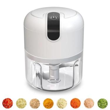 Imagem de Mini Processador Moedor Elétrico Alho Sem Fio Alimentos - WEBMS