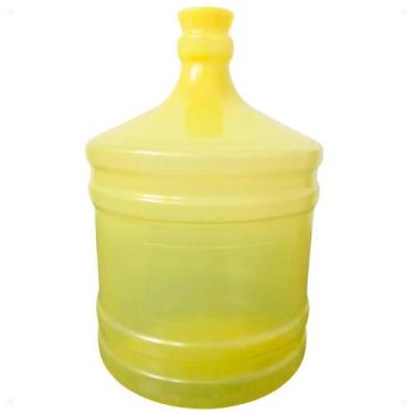 Imagem de Galão Vazio  Água Mineral 10 Litros Garrafão Novo Amarelo - Termoplast