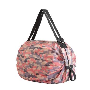 Imagem de Bolsa Dobrável Com Zíper Prática Para Academia Viagem Saco De Armazenamento Piquenique Alimentos Mercado Leve Grande Impermeável - ZAFIN