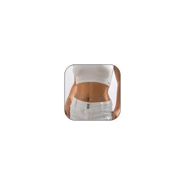 Imagem de Corrente de cintura de barriga para mulheres delicadas em camadas douradas prateadas, corrente boho, simples, ajustável, verão, praia, biquíni, joia corporal, Large, cobre, Sem Pedra Preciosa