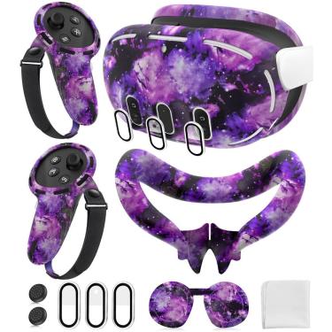 Imagem de Conjunto de capa protetora de silicone para Meta/Oculus Quest 3