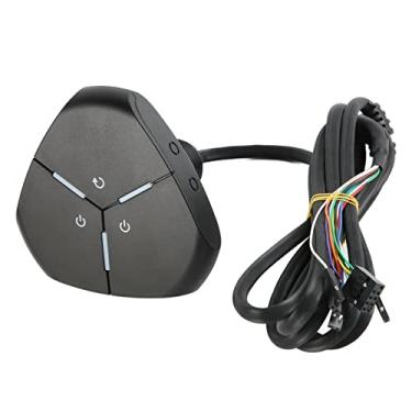 Imagem de Botão Liga/desliga Do PC Interruptor De Alimentação Duplo ABS Desktop PC Computador Caso Interruptor Liga/desliga HDD Pressione O Botão Host Do Computador Fonte Com Cabos Casa, Escritório