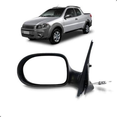 Imagem de Retrovisor Strada 2011 a 2019 Manual Cabine Simples - SP ACESSÓRIOS, E