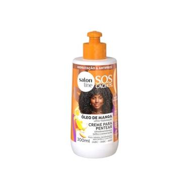 Imagem de Creme para Pentear SOS Cachos Óleo de Manga Salon Line 300ml, Salon Line, Branco