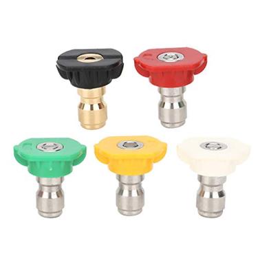 Imagem de 5pcs de Alta Pressão Arruela de Arruela Bico, para K1 K2 K3 K4 K5 K6 K7, 5 Cores, 5 ângulos, Feitos de Aço Inoxidável e Cobre, Compatíveis Com Máquinas de Limpeza