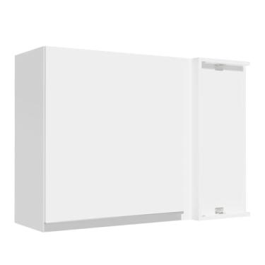 Imagem de Armário Aéreo de Canto Madesa Glamy 1 Porta Branco