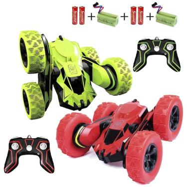 Imagem de Mini Carro de Controle Remoto Haktoys com Acrobacias 360° e Tração 4x4 - Diversão para...