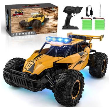 Imagem de Caminhão Monstro RC Off-Road 1:12, Azul, Controle Remoto, Farol LED, Bateria Recarregável - Presente para Adultos e Crianças,BLUEJAY
