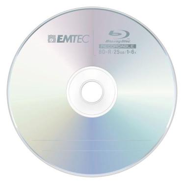 Imagem de Midia Blu-Ray Bd-R Emtec 25 Gb 4X Slim Box Recordable...