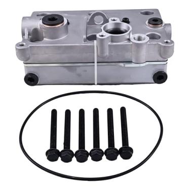 Imagem de YUXSOUQ Kit de cabeça de cilindro de compressor de ar 21418150 compatível com motor Volvo D13, substituição do cilindro do compressor do freio a ar do caminhão