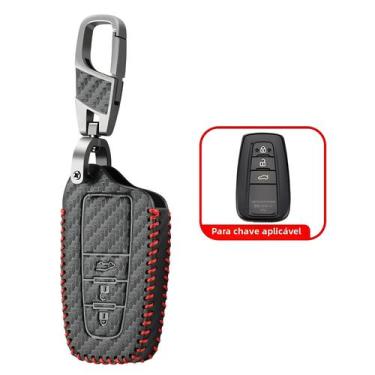 Imagem de Capa de Couro para Chave de Carro Toyota - Prius, Camry, Corolla, C-HR