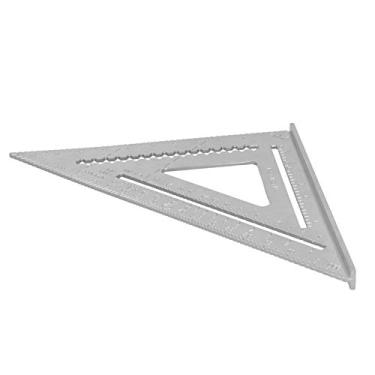 Imagem de Transferidor de ângulo Triangular de Liga de Alumínio, Transferidor de ângulo Triangular, Régua de Medição Quadrada de Liga de Alumínio de 12 pol., Mão de Esquadria, Quadrados de