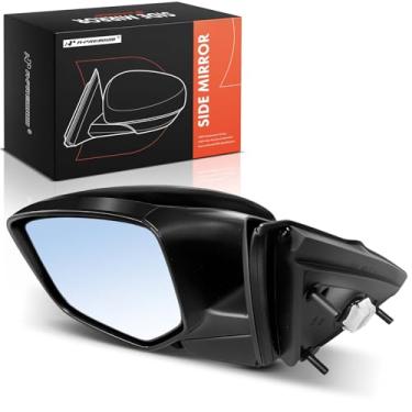 Imagem de A-Premium Espelho retrovisor elétrico do lado do motorista - compatível com Honda Accord 2008 2009 2010 2011 2012 - Retrovisor retrovisor externo externo elétrico aquecido dobrável liso preto