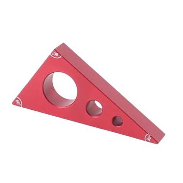 Imagem de Ｂｅｓｇａ Régua de ângulo triangular para marcenaria, ferramenta para maquinista de 30/60/90 graus, de ângulo triangular leve e portátil pequeno para