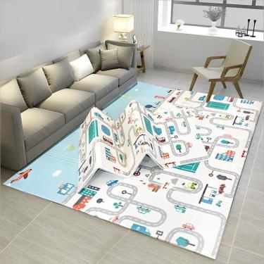 Imagem de Tapete Infantil Emborrachado Dobrável Dupla Face Educativo