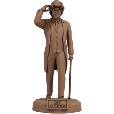 Imagem de Estátua Exu Ferrabrás Imagem Umbanda Candomblé (Cor Madeira)