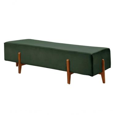 Imagem de Recamier Zurik Luxo Madeira Maciça Castellar Móbile Veludo Verde