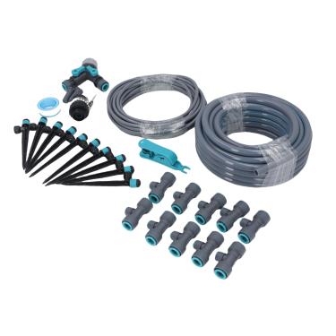 Imagem de Kit de Irrigação por Gotejamento de 10m Com Bico de Pulverização Ajustável, de Rega PVC PE ABS para Gramado, de Irrigação de Jardim, Pátio, Estufa