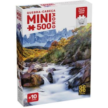 Imagem de Mini Quebra-Cabeça 500 peças Águas da Patagonia - Grow